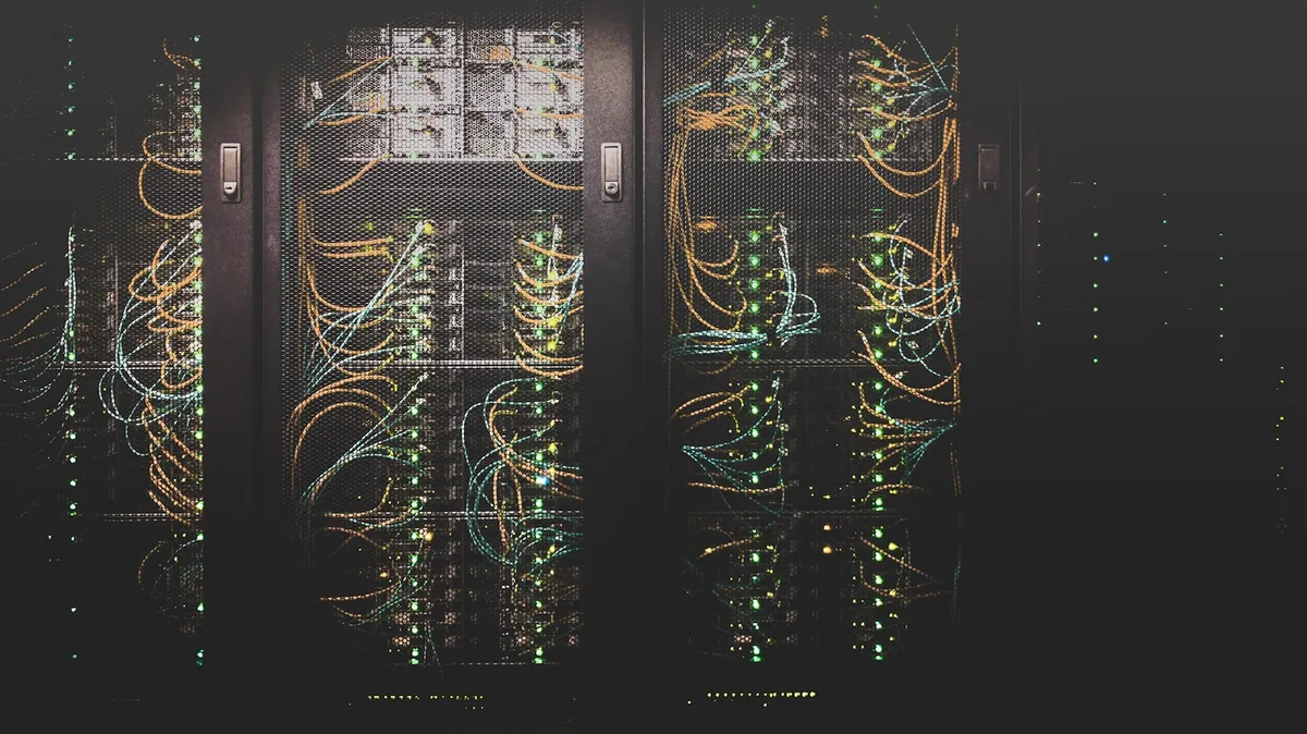 Enterprise server racks with network cabling